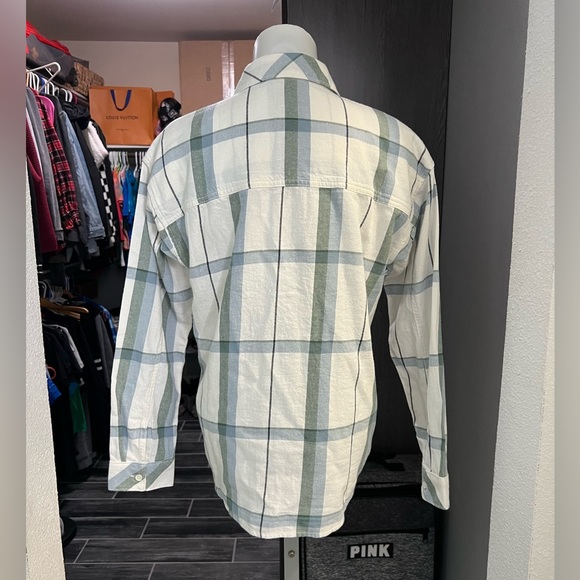 Vans White & Blue Flannel Shirt - Picture 5 of 8